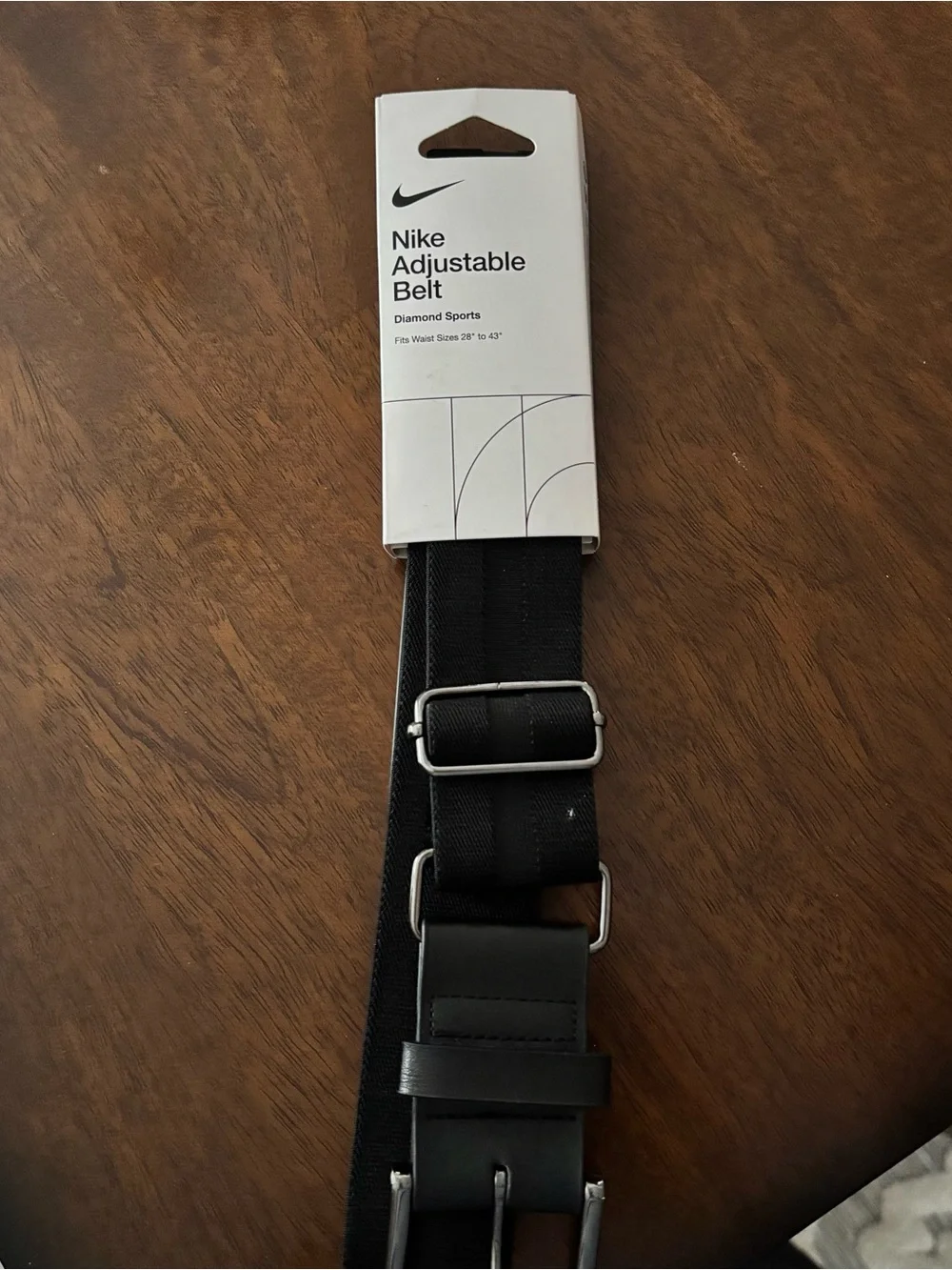 Nike Black Elastic baseball belt